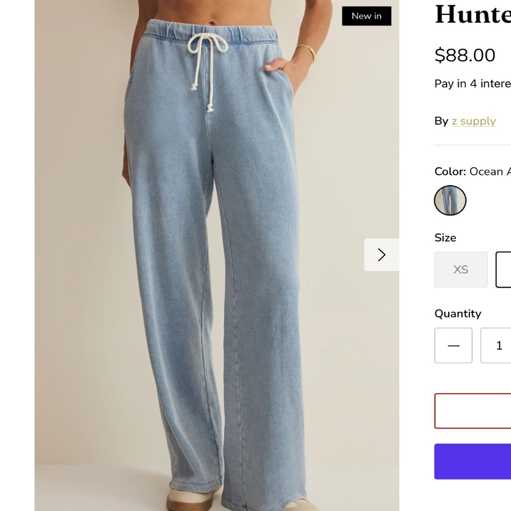Z Supply Hunter Knit Denim Pant